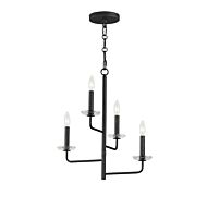 Madeira Four Light Chandelier in Anthracite by Maxim