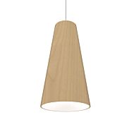 Conical 1-Light Pendant in Maple