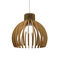 Stecche di Legno 1-Light Pendant in Louro Freijo