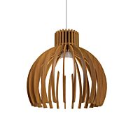 Stecche di Legno 1-Light Pendant in Teak