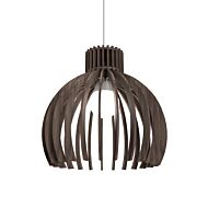 Stecche di Legno 1-Light Pendant in American Walnut