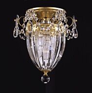 Bagatelle One Light Semi Flush Mount in Heirloom Gold by Schonbek