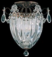 Bagatelle Three Light Semi Flush Mount in Silver by Schonbek