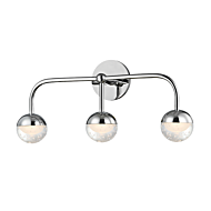 Hudson Valley Boca 3 Light 21 Inch Bathroom Vanity Light in Polished Chrome