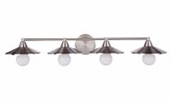 Craftmade Isaac 4 Light Bathroom Vanity Light in Brushed Polished Nickel