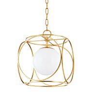 Claire 1-Light Pendant in Gold