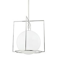 Frankie 1-Light Pendant in Polished Nickel