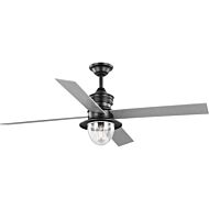 Gillen 1-Light 56" Outdoor Ceiling Fan in Blistered Iron