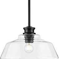 Singleton 1-Light Pendant in Matte Black