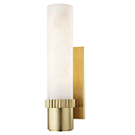 Hudson Valley Argon 15 Inch Wall Sconce in Aged Brass