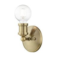 Lansdale 1-Light Bathroom Vanity Sconce in Antique Brass