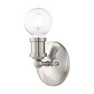 Lansdale 1-Light Bathroom Vanity Sconce in Brushed Nickel