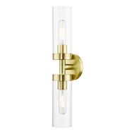 Ludlow 2-Light Bathroom Vanity Sconce in Satin Brass