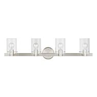 Munich 4-Light Bathroom Vanity Sconce in Brushed Nickel