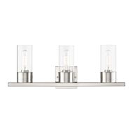 Carson 3-Light Bathroom Vanity Sconce in Brushed Nickel