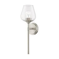 Willow 1-Light Bathroom Vanity Sconce in Brushed Nickel