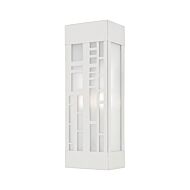 Malmo 2-Light Outdoor Wall Sconce in Brushed Nickel