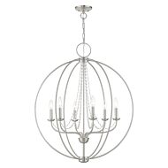 Arabella 6-Light Chandelier in Brushed Nickel