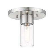 Carson 1-Light Flush Mount in Brushed Nickel