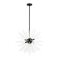 Uptown 8-Light Chandelier in Black