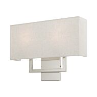 Pierson 2-Light Wall Sconce in Brushed Nickel