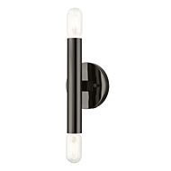 Copenhagen 2-Light Wall Sconce in Black Chrome