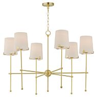 Huntington 6-Light Chandelier in Satin Brass