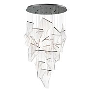 Rinkle 24-Light LED Pendant in Brushed Gunmetal