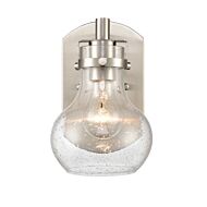 Salamanca 1-Light Bathroom Vanity Light in Satin Nickel