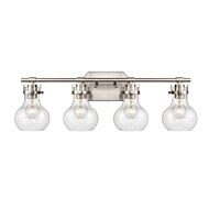 Salamanca 4-Light Bathroom Vanity Light in Satin Nickel