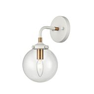 Boudreaux 1-Light Wall Sconce in Matte White