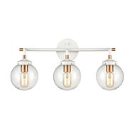 Boudreaux 3-Light Bathroom Vanity Light in Matte White