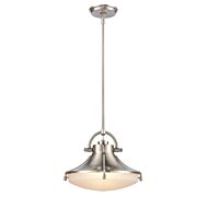 Urbanite 1-Light Pendant in Satin Nickel