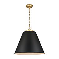 Vellus 3-Light Pendant in Matte Black