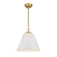 Vellus 1-Light Pendant in Matte White