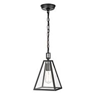 Tangent 1-Light Mini Pendant in Matte Black