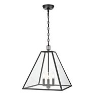 Tangent 3-Light Pendant in Matte Black