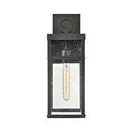 Dalton 1-Light Outdoor Wall Sconce in Textured Black