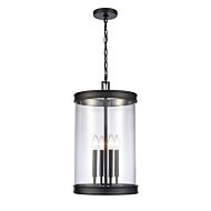 Mendoza 4-Light Pendant in Matte Black