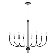 Newland 8-Light Chandelier in Matte Black