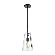 Trustle 1-Light Mini Pendant in Matte Black