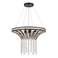 Fantania 6-Light Chandelier in Matte Black