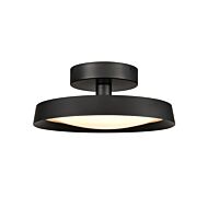 Nancy 1-Light LED Semi-Flush Mount in Matte Black