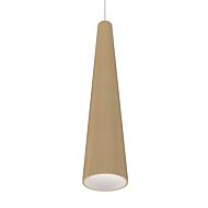 Conical 1-Light Pendant in Maple