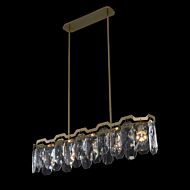 Piatta 6-Light Linear in Brass - Antique