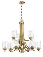 Bolden 9-Light Chandelier in Satin Brass