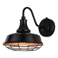 Dorado 1-Light Outdoor Wal Mount in Dark Bronze and Light Gold