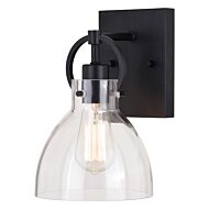 Ogden 1-Light Bathroom Vanity Light in Matte Black