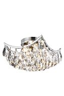 Clara 4-Light Flush Mount in Chrome