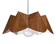 Physalis 1-Light Pendant in Imbuia